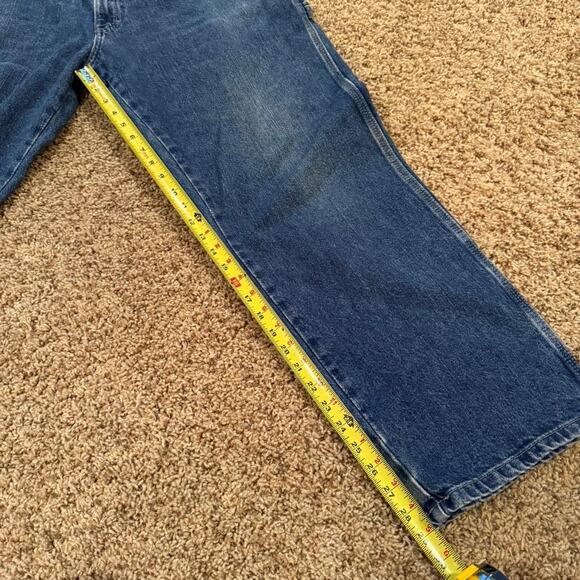 Y2K Dickies Carpenter Utility Pocket Workwear Blue Denim Distressed Jeans 36x30 - Picture 8 of 8